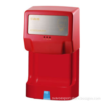 Red Color High-Speed Hand Dryer with Base V-183s